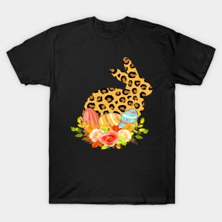 Leopard print bunny Easter T-Shirt